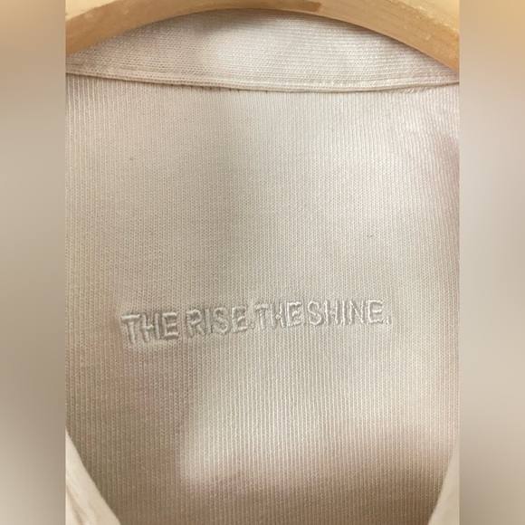 VUORI Mackenzie Cropped Shirt Jacket Button Down Boxy VW580 Sz L Cream Natural - Picture 8 of 12